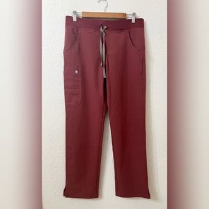Figs Women's Straight Leg Pants - Burgundy
